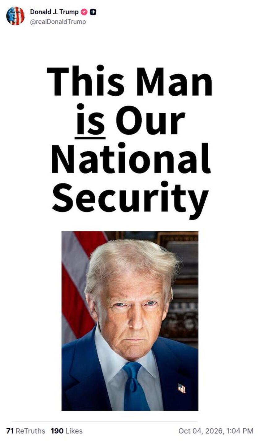 Post preview from Donald Trump