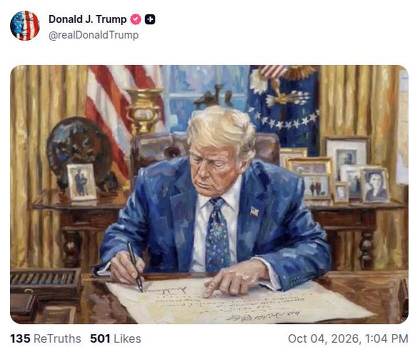 Post preview from Donald Trump