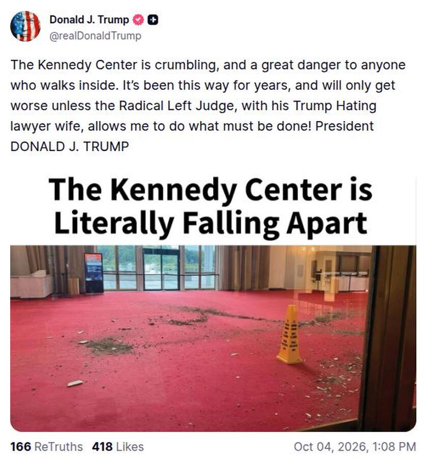 Post preview from Donald Trump