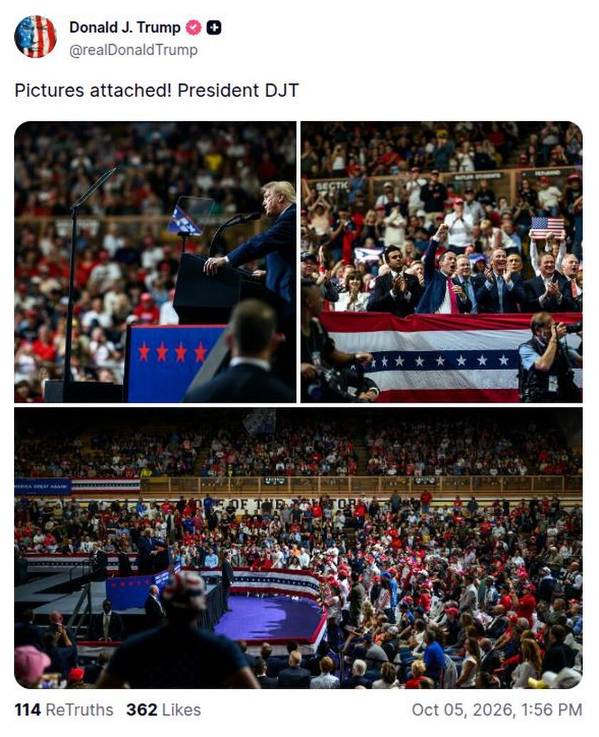 Post preview from Donald Trump