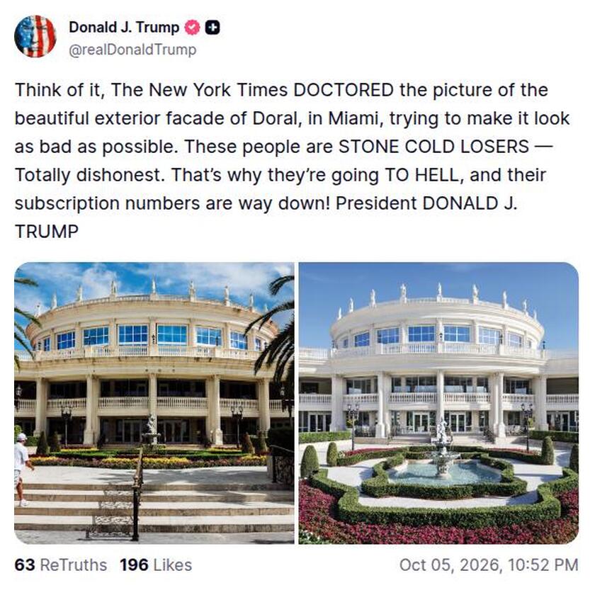 Post preview from Donald Trump