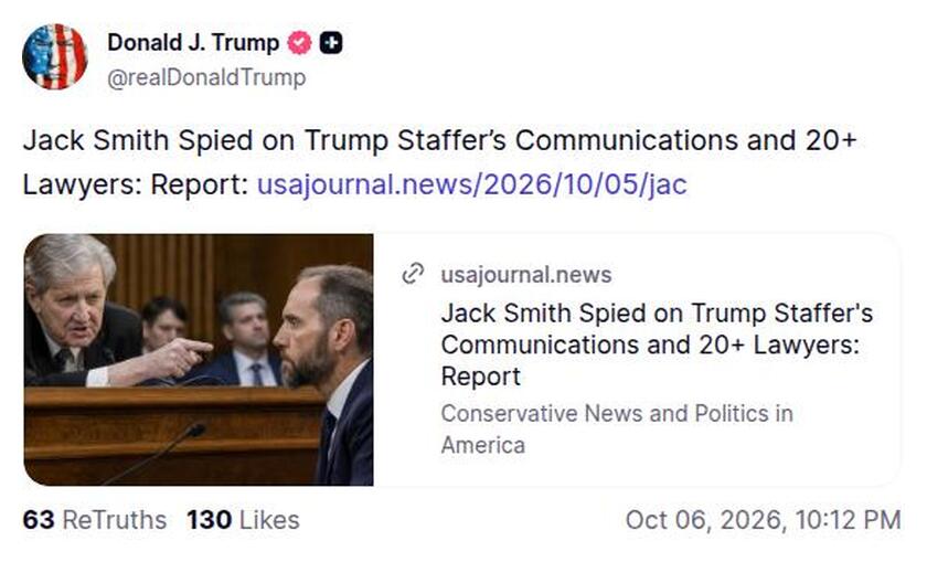 Post preview from Donald Trump