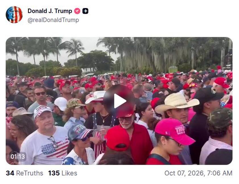 Post preview from Donald Trump