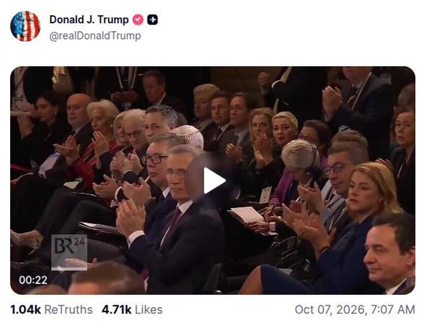 Post preview from Donald Trump