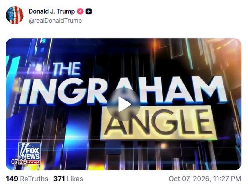 Post preview from Donald Trump