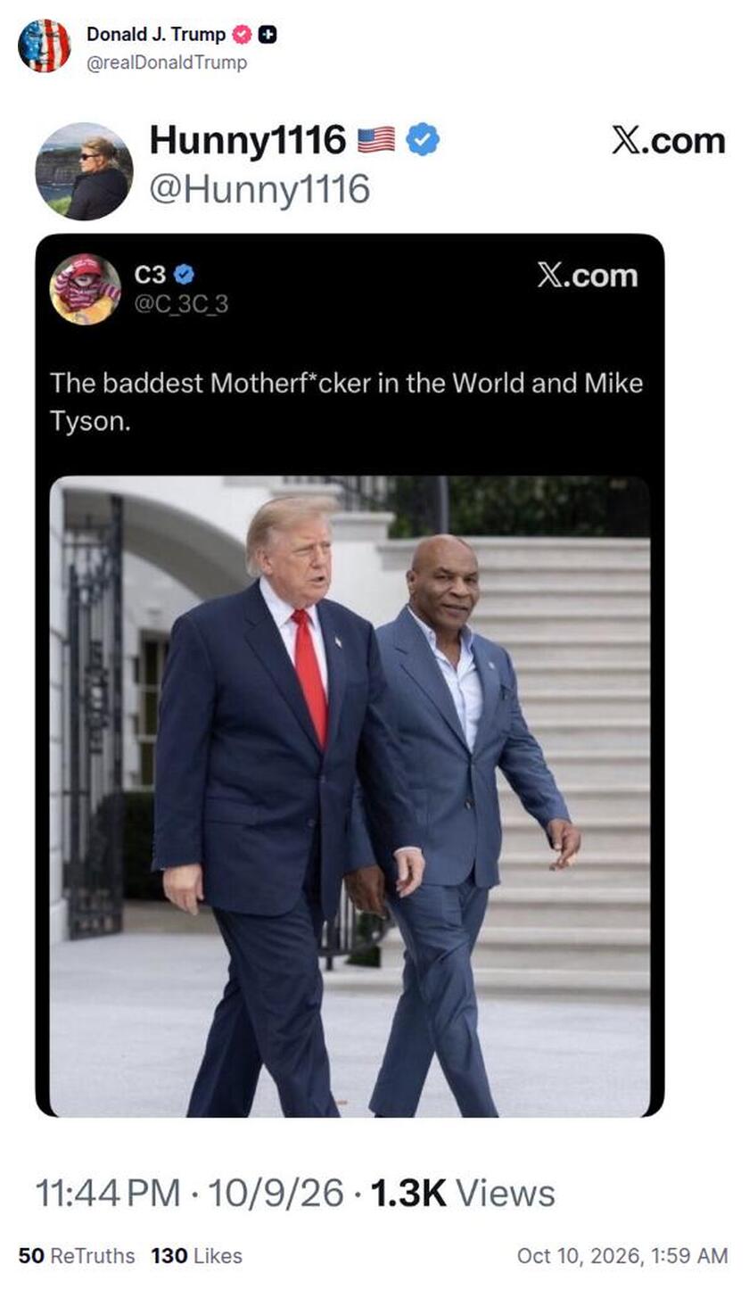 Post preview from Donald Trump