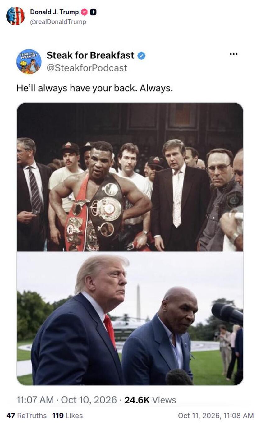 Post preview from Donald Trump