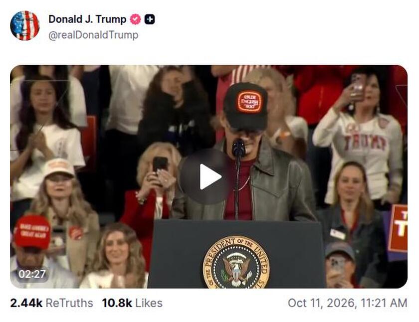 Post preview from Donald Trump