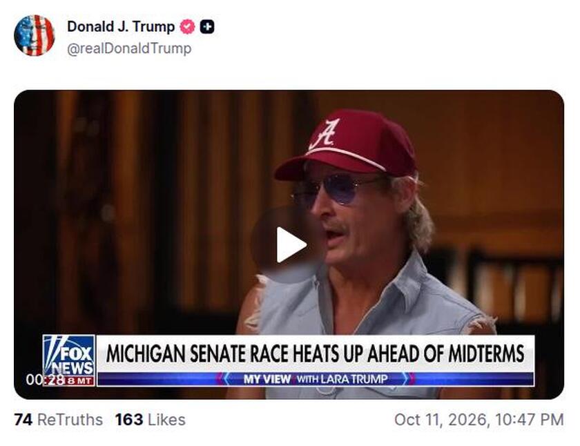 Post preview from Donald Trump