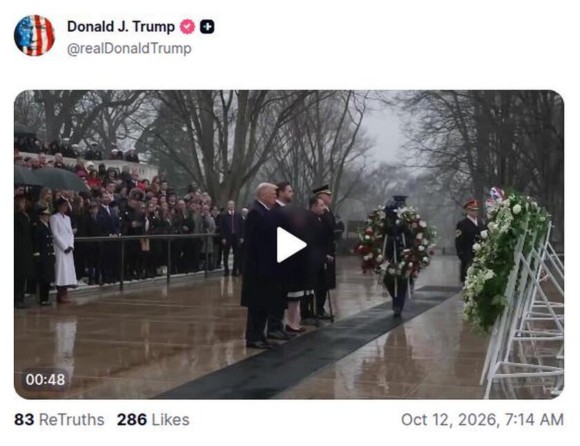 Post preview from Donald Trump
