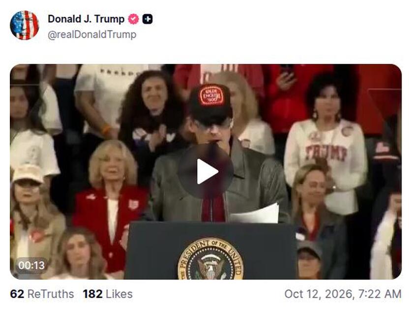 Post preview from Donald Trump
