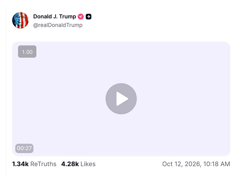 Post preview from Donald Trump