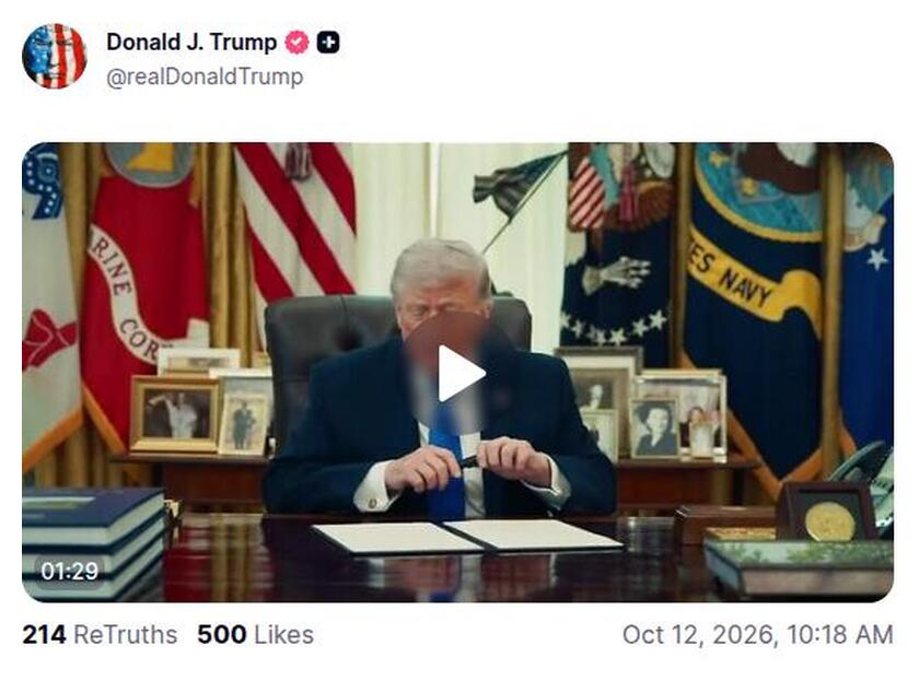 Post preview from Donald Trump