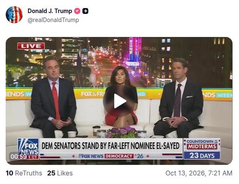 Post preview from Donald Trump
