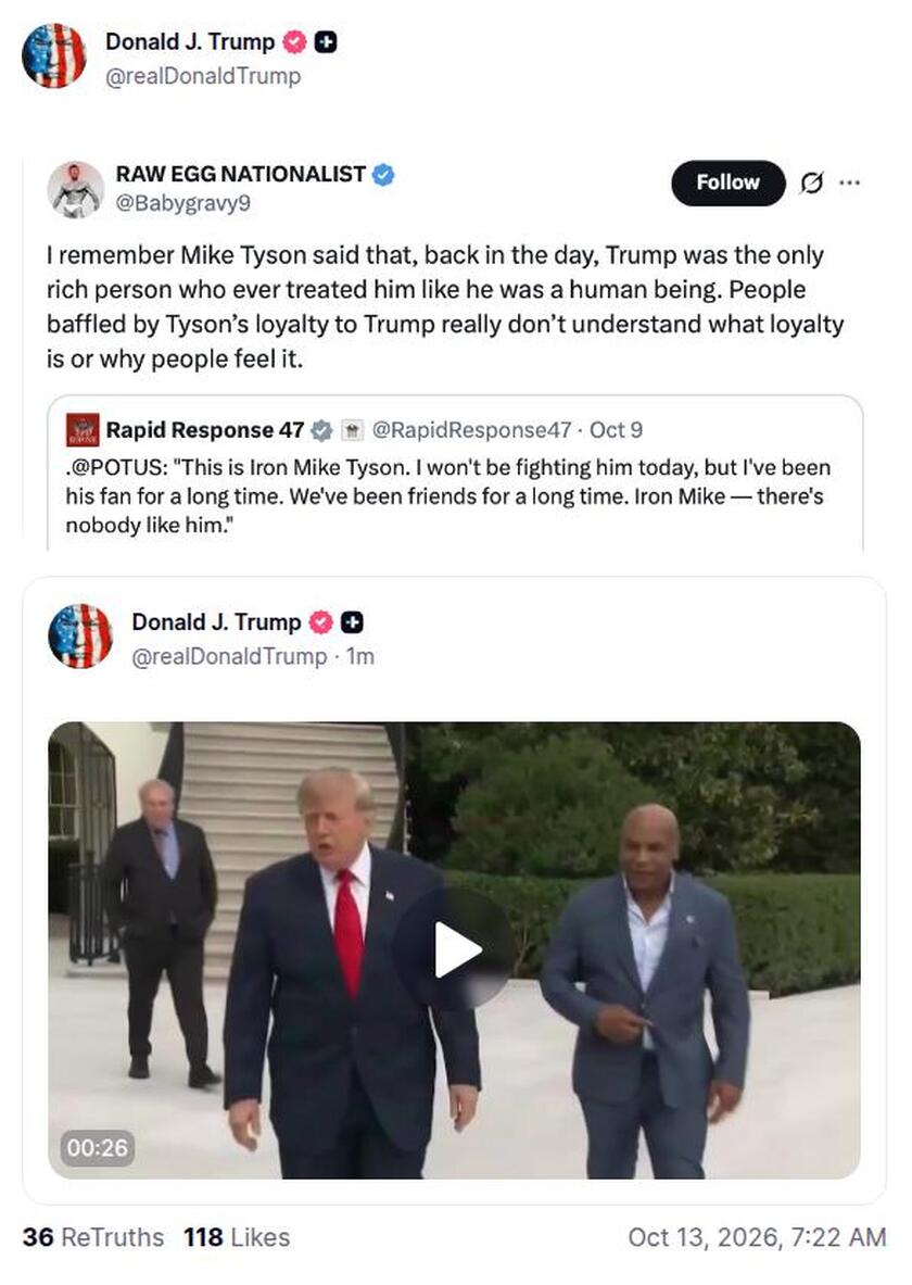 Post preview from Donald Trump