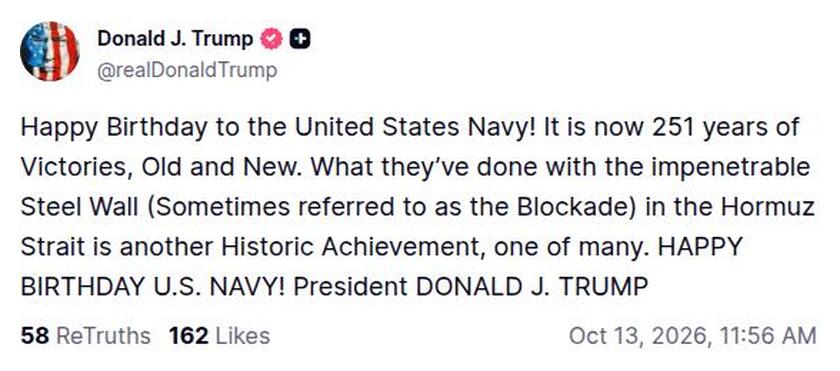 Post preview from Donald Trump