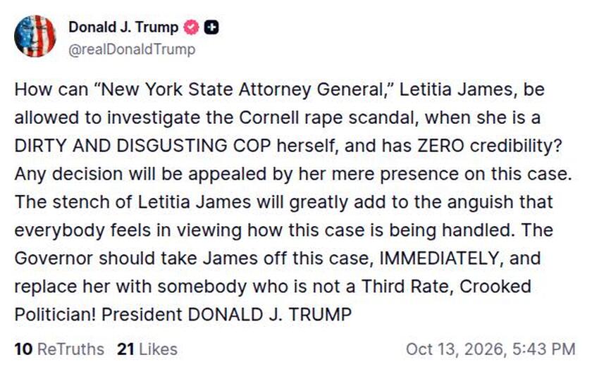 Post preview from Donald Trump