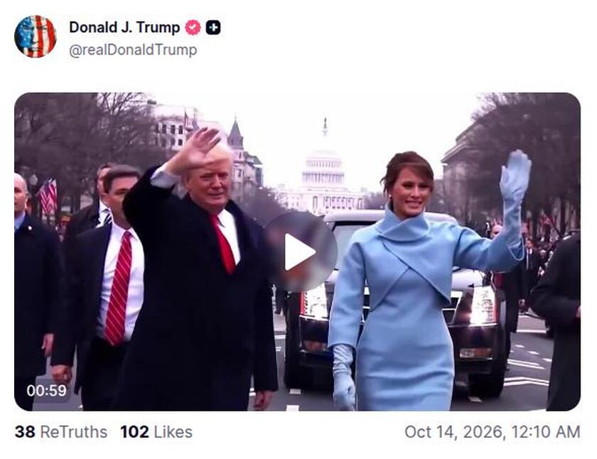 Post preview from Donald Trump