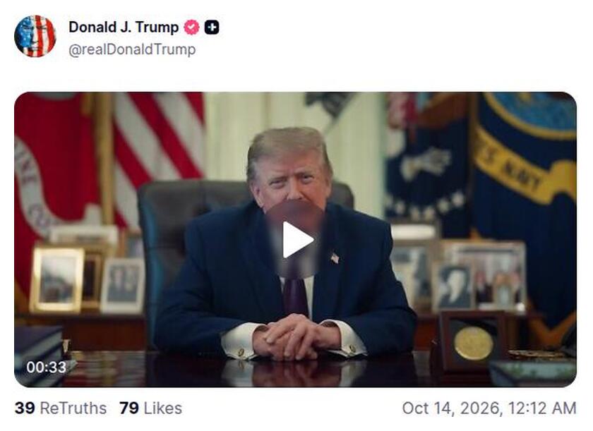 Post preview from Donald Trump