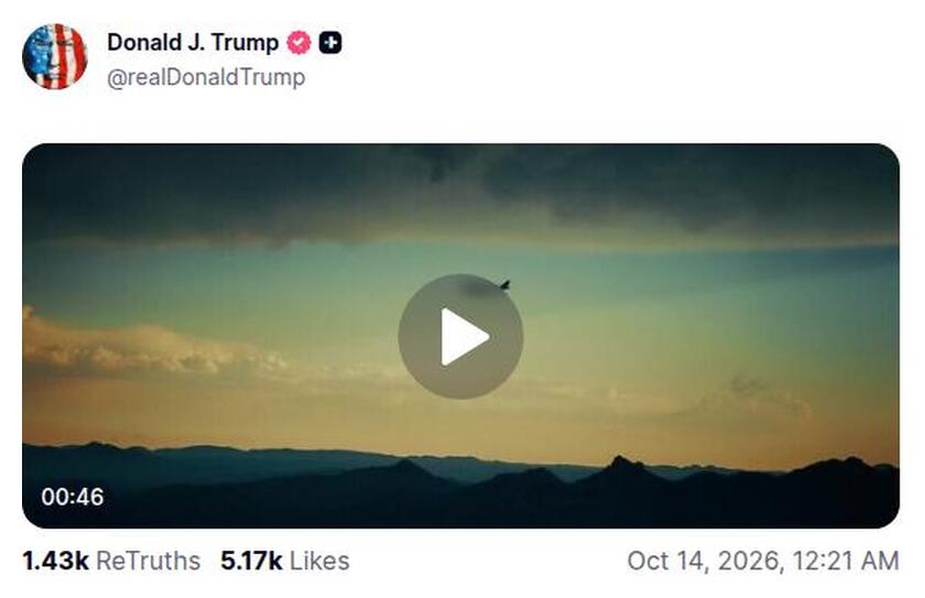 Post preview from Donald Trump