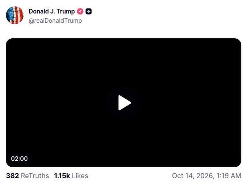 Post preview from Donald Trump