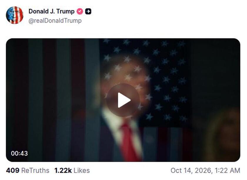 Post preview from Donald Trump