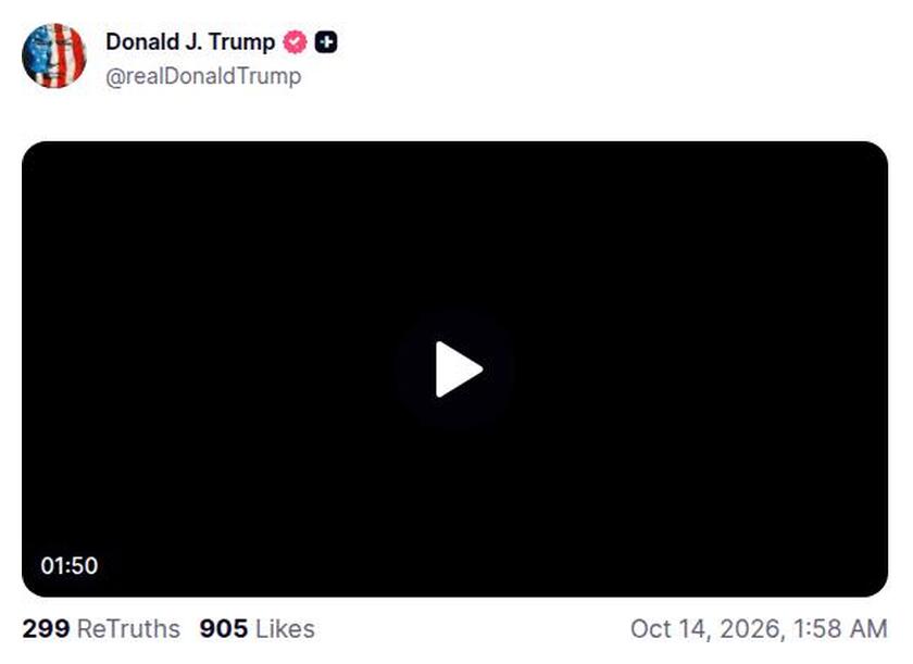 Post preview from Donald Trump