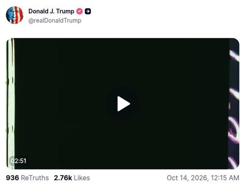 Post preview from Donald Trump