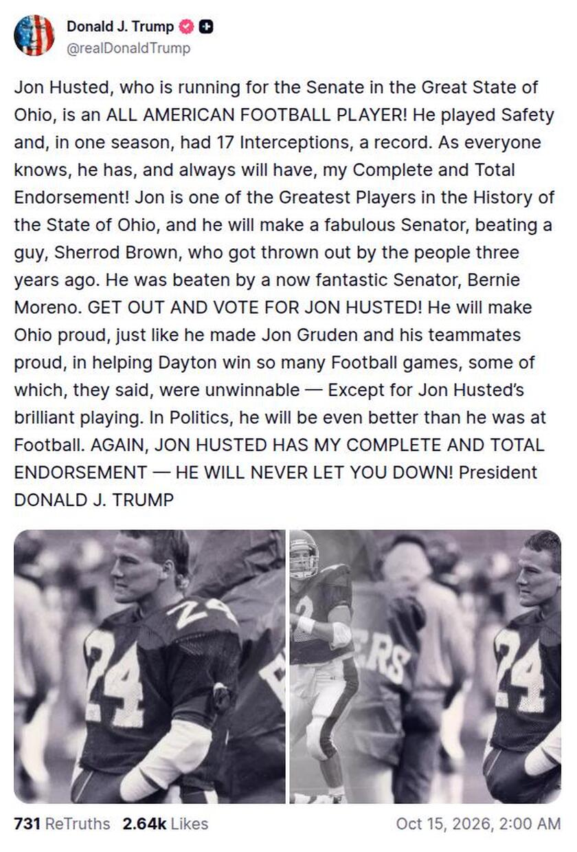 Post preview from Donald Trump