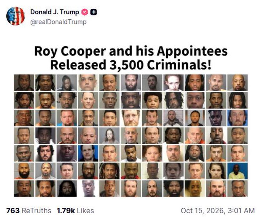 Post preview from Donald Trump