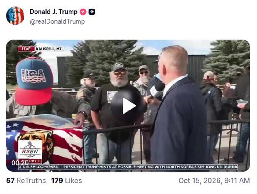 Post preview from Donald Trump