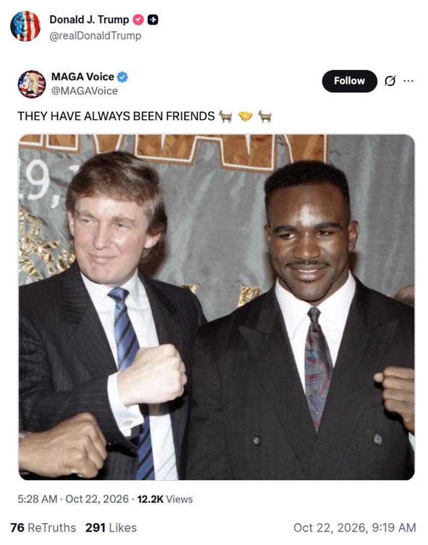 Post preview from Donald Trump