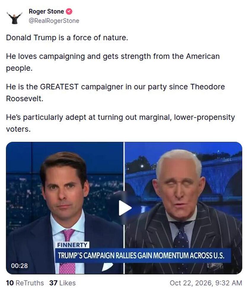 Post preview from Donald Trump