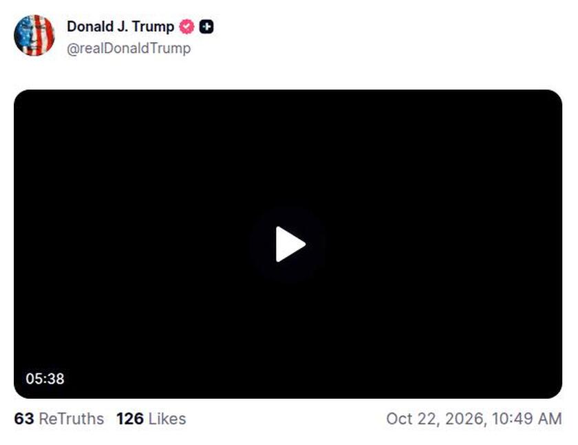 Post preview from Donald Trump
