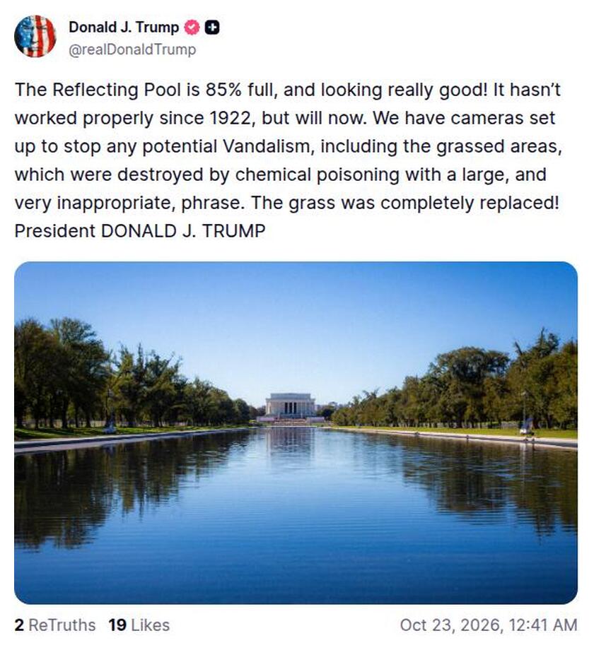 Post preview from Donald Trump
