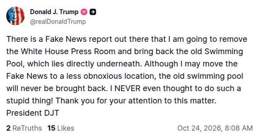 Post preview from Donald Trump