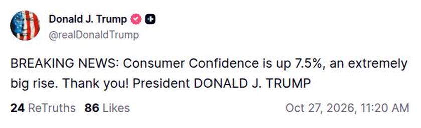 Post preview from Donald Trump
