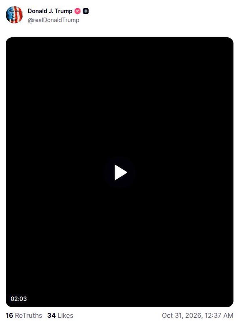 Post preview from Donald Trump
